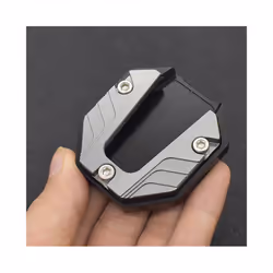 Aluminum Alloy Motorcycle Bike Kickstand Extender Foot Side Stand Extension - Silver
