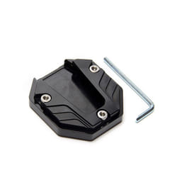 Aluminum Alloy Motorcycle Bike Kickstand Extender Foot Side Stand Extension - Black
