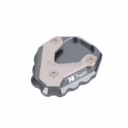 Motorcycle CNC Kickstand Foot Side Stand Extension Pad Support Plate Enlarge - Nx500 Black
