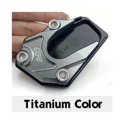 UE125 Kickstand Plate Pad Motorcycle Accessories Foot Side Stand Enlarger - Titanium color