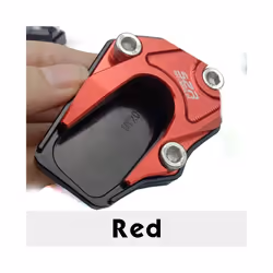 UE125 Kickstand Plate Pad Motorcycle Accessories Foot Side Stand Enlarger - red