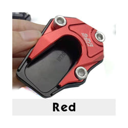 UE125 Kickstand Plate Pad Motorcycle Accessories Foot Side Stand Enlarger - red