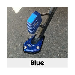 UE125 Kickstand Plate Pad Motorcycle Accessories Foot Side Stand Enlarger - Blue1 set