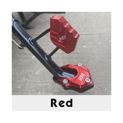 UE125 Kickstand Plate Pad Motorcycle Accessories Foot Side Stand Enlarger - Red1 set
