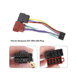 16 Pin ISO Bus Female Wiring Harness Connector Adapter Cable Fits for