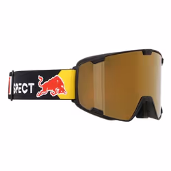 RedBull SPECT PARK winter sport goggles Black Unisex Gold Cylindrical(flat) lens