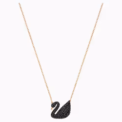 Swarovski 5204134 Necklaces Iconic Swan Rose-Black