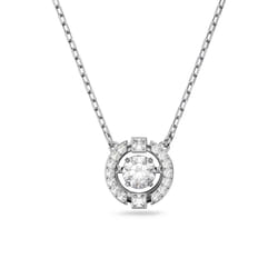 Swarovski Una Rhodium Plated And Zirconia Necklace 5286137 For Women