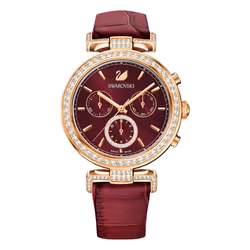 Swarovski 5416701 Red Rose-Gold Tone PVD Ladies Watch