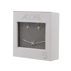 Adore Elegance Swarovski 4 Point Star Bracelet & Earring Set