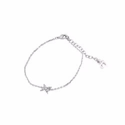 Adore Elegance Swarovski 4 Point Star Bracelet & Earring Set