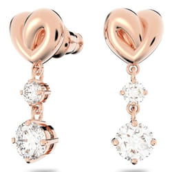 Swarovski 5517942 earring Stud earrings Metal Rose gold, White