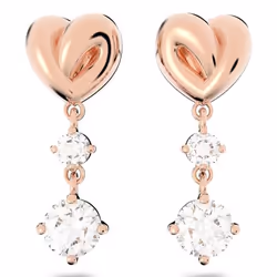 Swarovski 5517942 earring Stud earrings Metal Rose gold, White