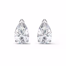 Swarovski Attract Pear Shaped Stud Pierced Earrings with clear crystal