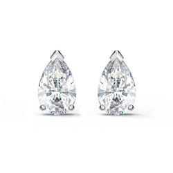 Swarovski Attract Pear Shaped Stud Pierced Earrings with clear crystal