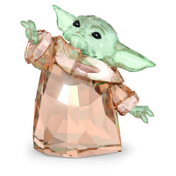 Swarovski Star Wars Mandalorian The Child, Green and Gold tone Crystals, from the Star Wars Collection