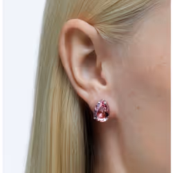 Swarovski 5614455 earring Stud earrings Metal Pink, Silver - Additional view 4