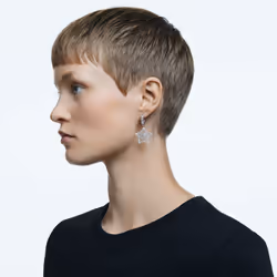 Swarovski Stella Dangle & drop earrings Metal White