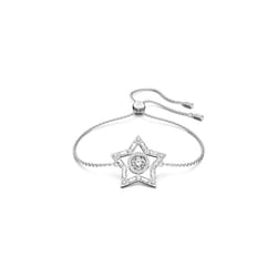 Swarovski Star Bracelet, White Dancing Stones in a Rhodium Plated Setting, from the Stella Collection