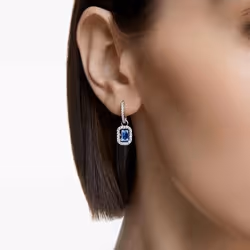 Swarovski 5619500 earring Clip-on earrings Metal Blue, Silver