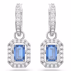 Swarovski 5619500 earring Clip-on earrings Metal Blue, Silver