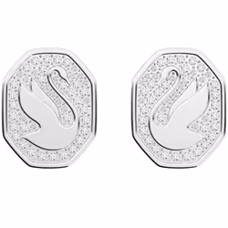 Pendientes De BotÃ³n Para Mujer Swan 5621097 - silver, TU