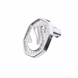 Pendientes De BotÃ³n Para Mujer Swan 5621097 - silver, TU