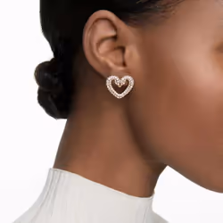 Swarovski 5628659 earring Stud earrings Metal Gold, White