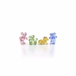 Swarovski Kris Bear:Set 30Th Anniversary Multicoloured Crystal Sculpture 5636306