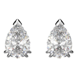 Swarovski Stilla Stud earrings Metal White