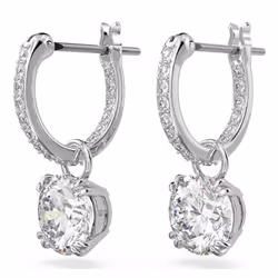 Swarovski 5636717 earring Clip-on earrings Metal Silver, White