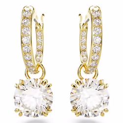 Swarovski 5638802 earring Clip-on earrings Metal Gold, White