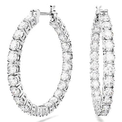 Swarovski 5647715 earring Clip-on earrings Metal Silver, White