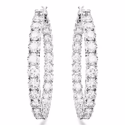 Swarovski 5647715 earring Clip-on earrings Metal Silver, White - Additional view 2