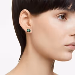Swarovski 5681552 Stud earrings Metal Green, Silver, White - Additional view 6