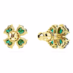 Swarovski 5666236 earring Stud earrings Metal Gold, Green - Additional view 4
