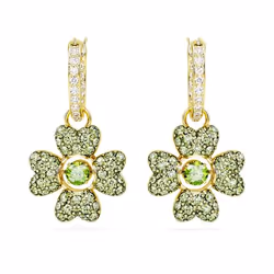 Swarovski 5670664 earring Clip-on earrings Metal Gold, Green