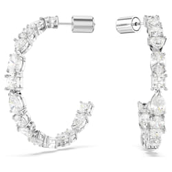 Swarovski Mesmera Hoop earrings Metal White
