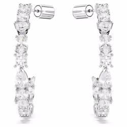 Swarovski Mesmera Hoop earrings Metal White - Additional view 2