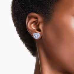 Swarovski 5683576 earring Stud earrings Metal Blue, Silver - Additional view 4
