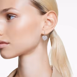 Swarovski 5684384 earring Clip-on earrings Metal Silver, White - Additional view 5