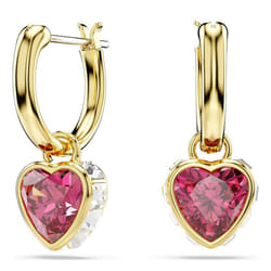 Swarovski 5684760 earring Clip-on earrings Metal Gold, Red