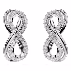 Swarovski 5687269 earring Stud earrings Metal Silver, White