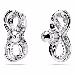 Swarovski 5687269 earring Stud earrings Metal Silver, White - Additional view 4