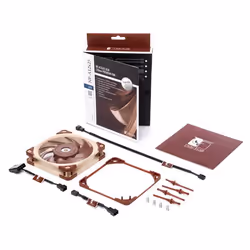Noctua NF A12x25 ULN Computer case Fan 12 cm Beige, Red - Additional view 5
