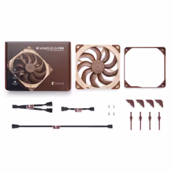 Noctua NF-A14X25 G2 LS-PWM computer cooling system Computer case Air cooler 14 cm Beige, Brown 1 pc(s) - Additional view 5
