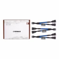 Noctua NA-SYC1 CHROMAX.BLUE, Cable extension, Blue, Female, Female, 115 mm, 3 pc(s)
