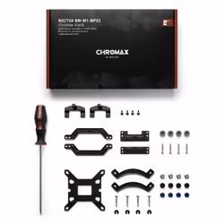 Noctua NM-M1-MP83 CHROMAX.BLACK, Mounting kit, Black, Brown, Silver, Intel LGA1851, LGA 1150 (Socket H3), LGA 1151 (Socket H4 ...