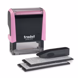 Trodat 4912 TYPOMATIC, Self-Inking, Text/Date stamp, 17 x 46 mm, Black, Rose, 63 mm, 35 mm