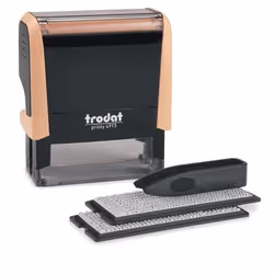 Trodat 4913 TYPOMATIC, Self-Inking, Text/Date stamp, 21 x 57 mm, Black, Cream, 70 mm, 36 mm